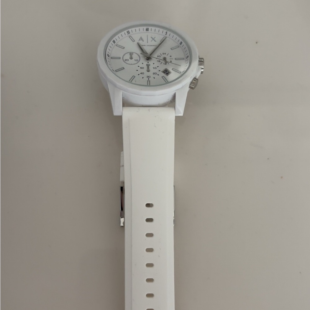 Armani Exchange Classic White Watch